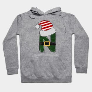 Letter N - Christmas Letter Hoodie